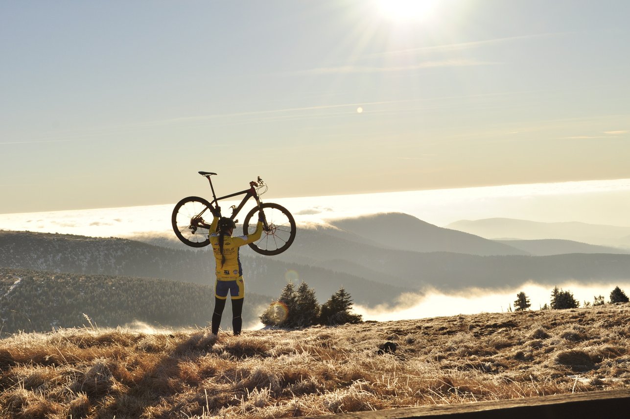 A Cyclist and His Bike